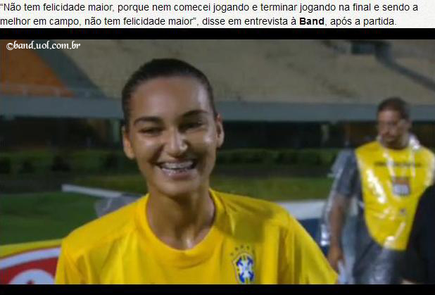 Poliana eleita a melhor jogadora na final Brasil2x2Dinamarca