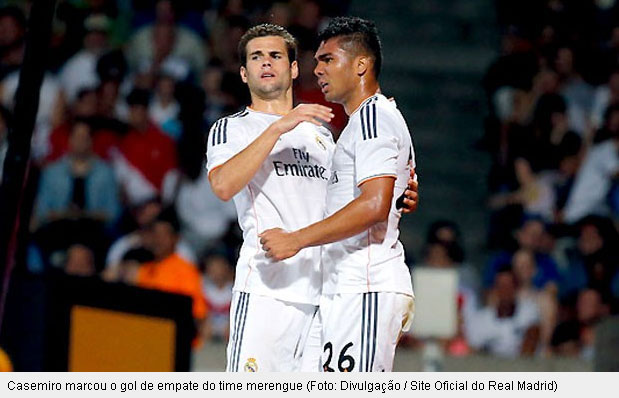 Casemiro comemora seu gol pelo Real Madrid