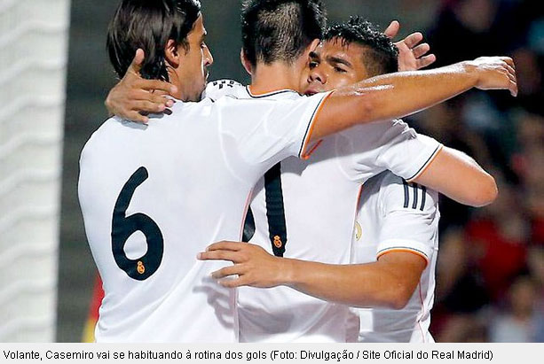 Casemiro comemora seu gol pelo Real Madrid