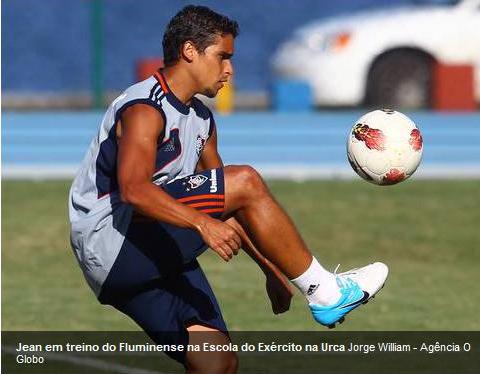 Jean treinando no Fluminense