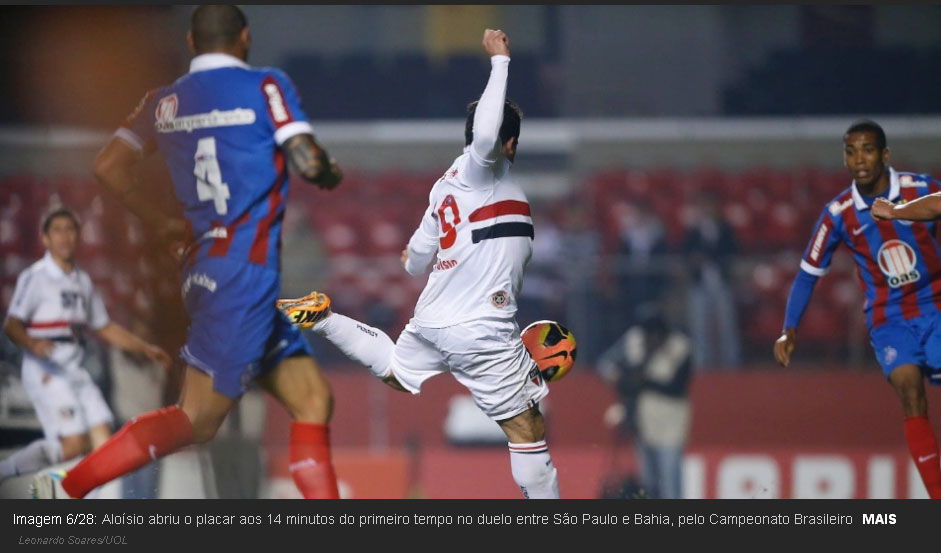 Aloisio faz o gol 1000 do spfc nos Campeonatos Brasileiros