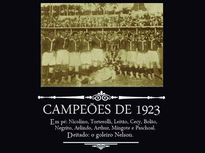 Vasco homenageou os campeões de 1923. Foto: Centro de Memória CRVG/Divulgação