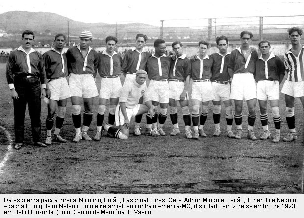 Vasco homenageou os campeões de 1923. Foto: Centro de Memória CRVG/Divulgação