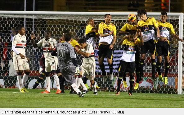 Rogério Ceni perde penalti no jogo São Paulo1x2Criciúma