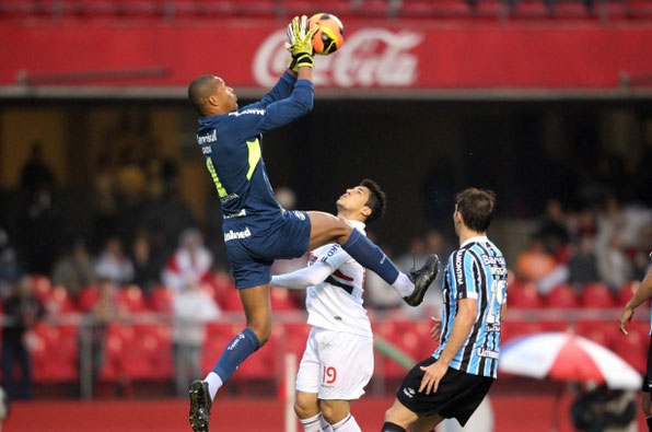 Defesa do Dida no jogo São Paulo0x1Grêmio