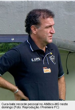 Cuca, treinador do Atlético-MG no 139º jogo pelo Atlético-MG