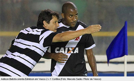 Adilson Batista, treinador do Vasco, estréia com vitória: Vasco2x1Coritiba