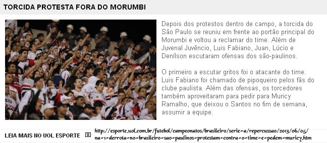 torcida do spfc protestando