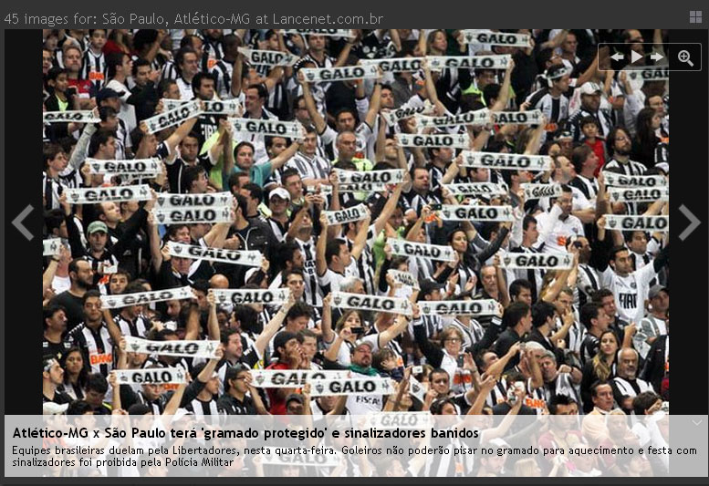 Atlético-MG x São Paulo terá 'gramado protegido' e sinalizadores banidos, link da matéria: http://www.lancenet.com.br/minuto/Medidas-Galo-Paulo-protegido-sinalizadores_0_863313757.html