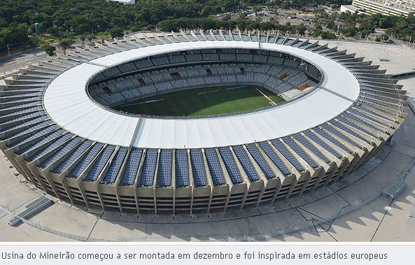 Estádio Mineirão tem usina solar