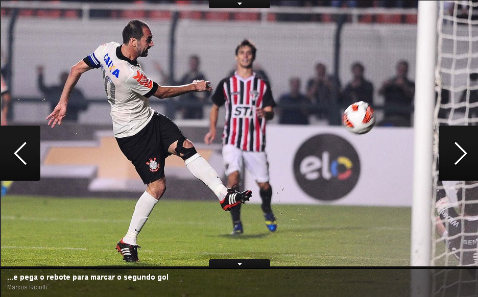 Danilo pega o rebote do Rogério Ceni e faz o gol na Recopa 2013:Corinthians2x0São Paulo