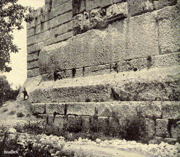 foto das ruínas do Terraço de Baalbek foto das ruínas do Terraço de Baalbek