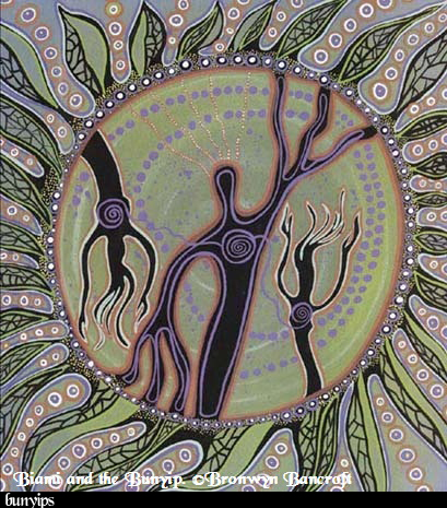 Biami and the Bunyip. ©Bronwyn Bancroft Biami and the Bunyip. ©Bronwyn Bancroft