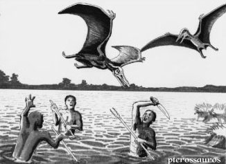 Depiction of Native Sighting. By Bill Rebsamen.
