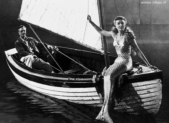 cena do filme Mr. Peabody and the Mermaid, com William Powell e Ann Blyth