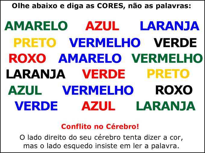 diga as cores