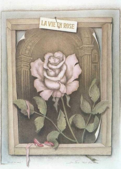 imagem de ilusão casal em uma rosa