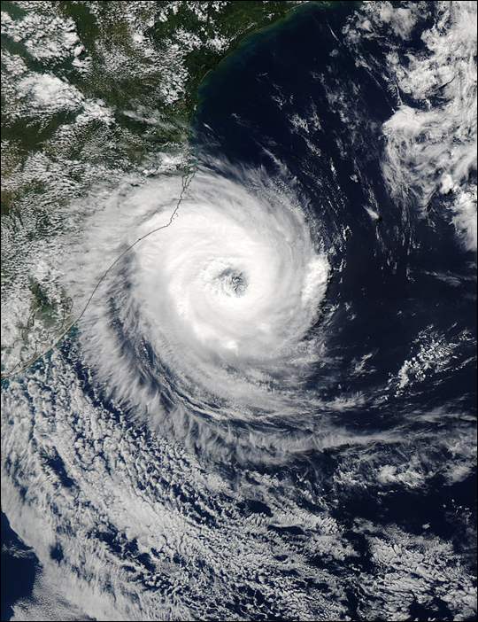 O satélite Aqua capturou esta imagem em 27 de março de 2.004