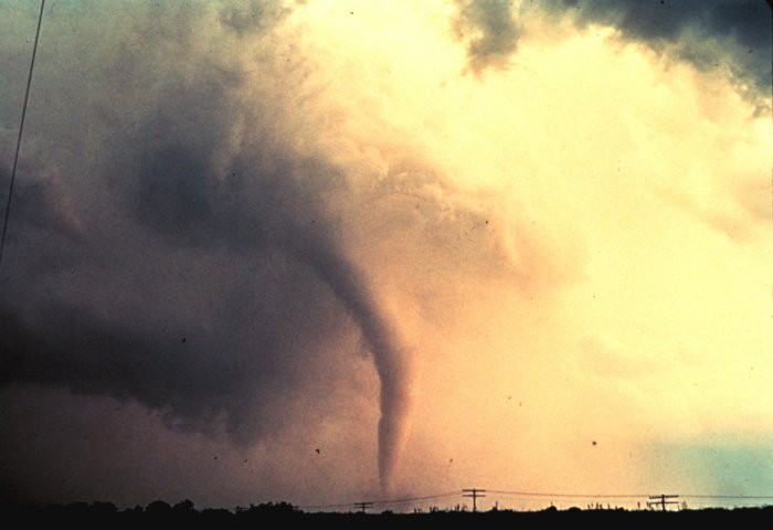 Tornado em Union City, Oklahoma, em 24 de maio de 1.973