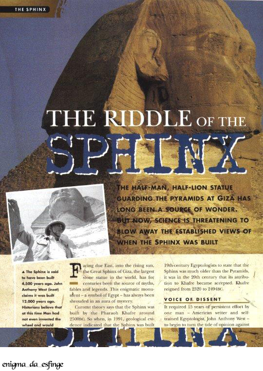 imagem da esfinge da X-Factor magazine